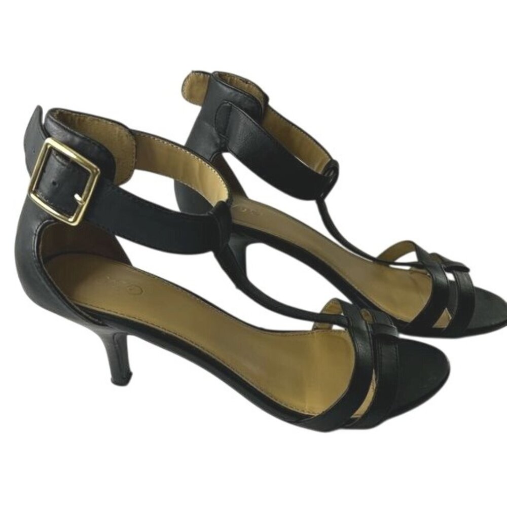 CATO Stilettos Open Toe Pump Heeled Sandals Black Size 8
